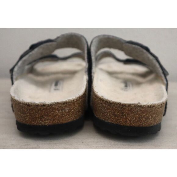 Birkenstock EUR 42 L's 11 M's 9 Doubleface Gray Arizona Rivet Wool Felt Sandals - Picture 3 of 11